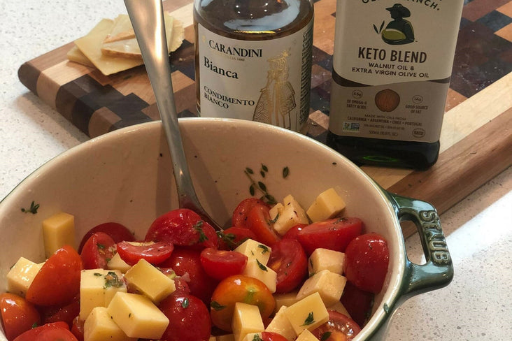 Caprese Salad with Keto Walnut Blend